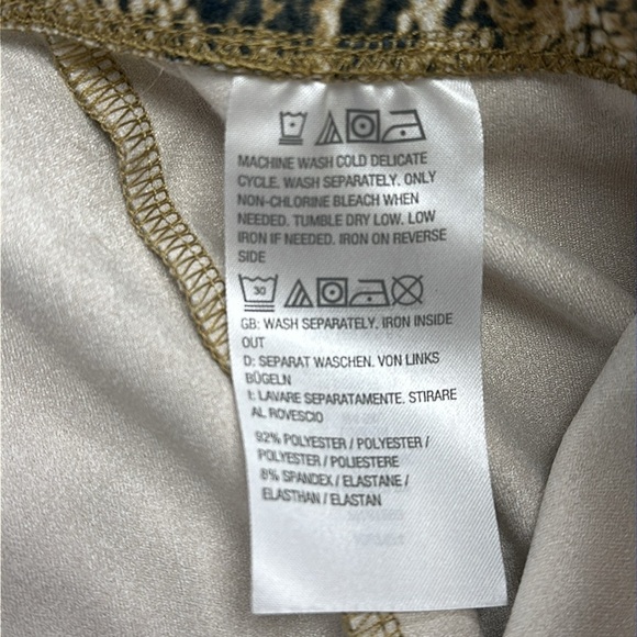 Susan Graver Printed Faux-Suede Midi Skirt Size Large Petite - Picture 7 of 7